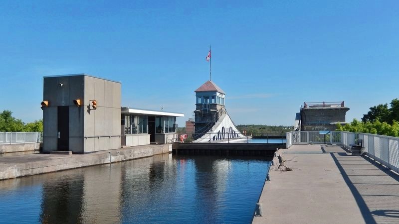 The Peterborough Lift Lock & Canal. Click for full size. The Peterborough Lift Lock & Canal image. Click for full size.