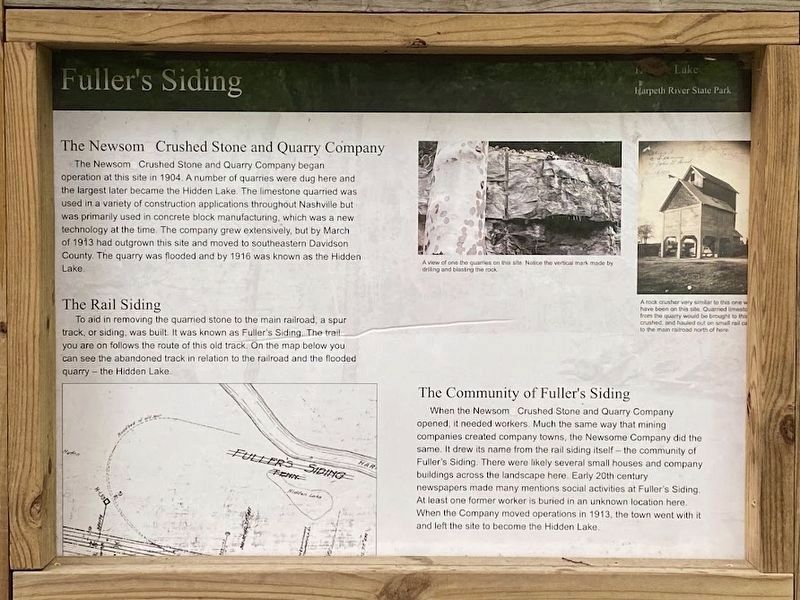 Fuller's Siding Marker. Click for full size. Fuller's Siding Marker image. Click for full size.