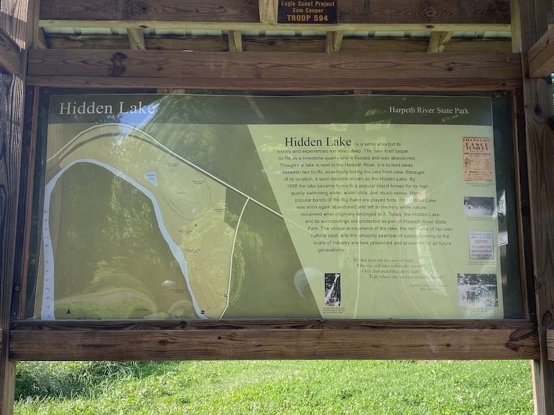 Hidden Lake Marker image. Click for full size.