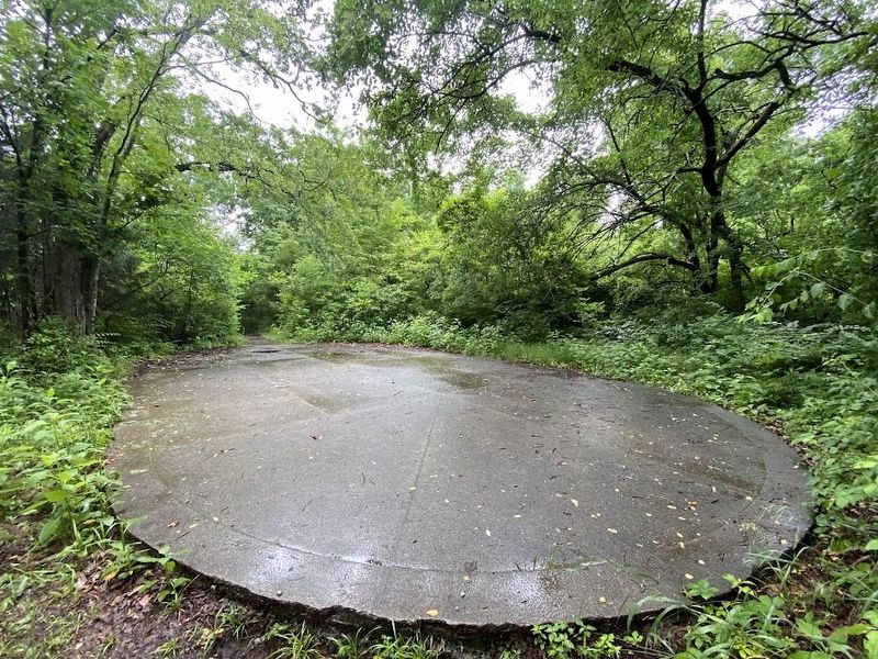 The dance floor atop the ridge trail within the park image. Click for full size.