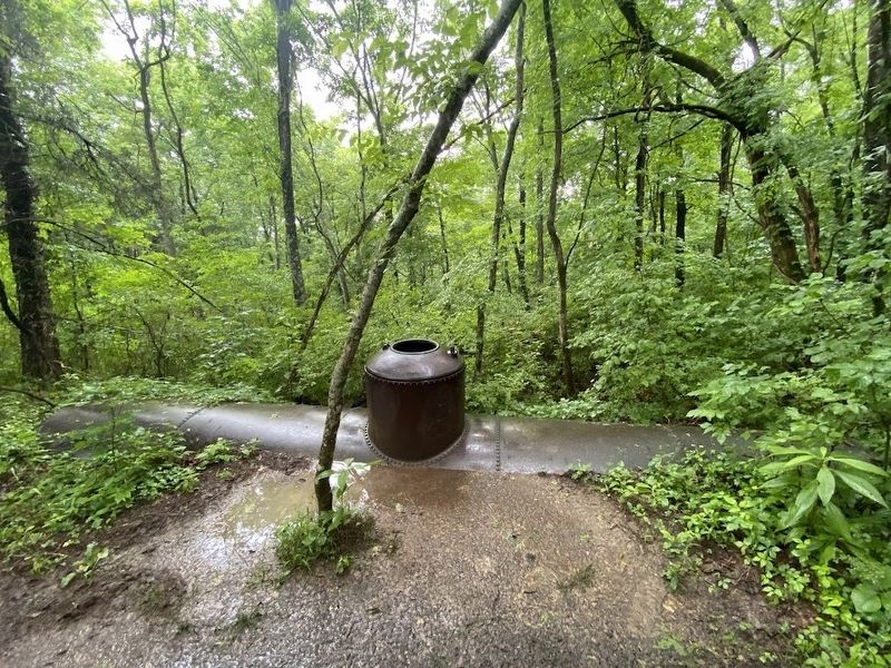 An abandoned rail car used by the Newsom Crushed Stone and Quarry Company. Car can be found on trail image. Click for full size.