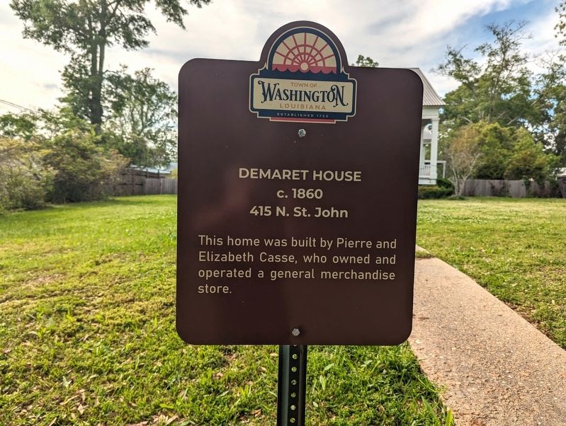 Demaret House Marker image. Click for full size.