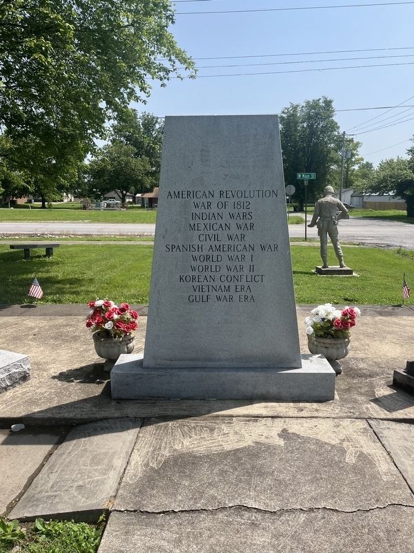 Dedicated in Grateful Tribute to the Men and Women Who Served. Marker image. Click for full size.