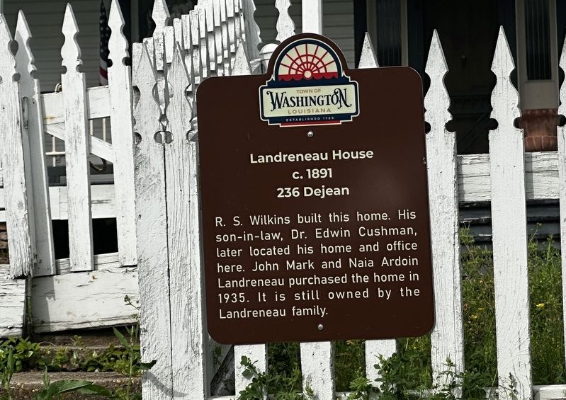 Landreneau House Marker. Click for full size. Landreneau House Marker image. Click for full size.