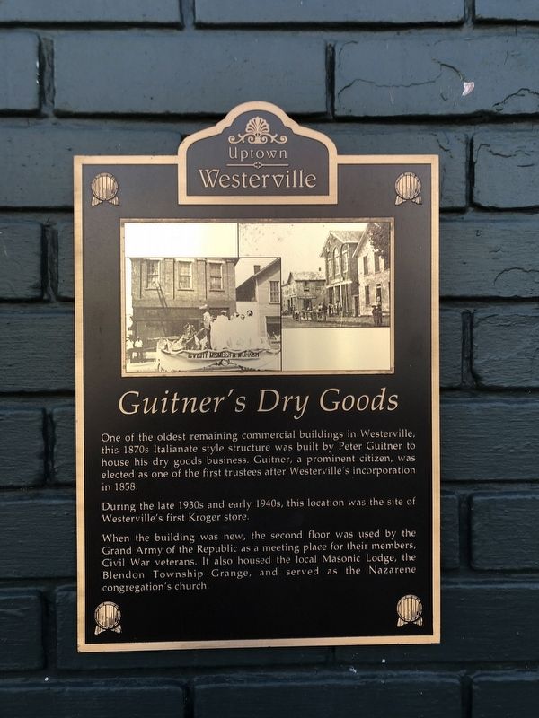Guitner's Dry Goods Marker. Click for full size. Guitner's Dry Goods Marker image. Click for full size.
