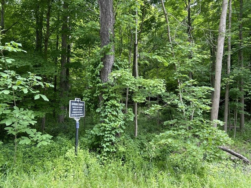 Downing Church Marker. Click for full size. Downing Church Marker image. Click for full size.
