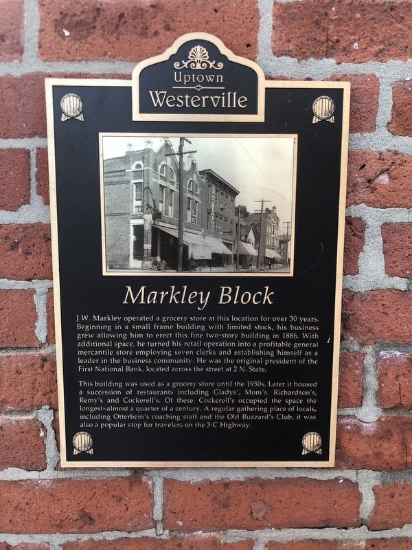 Markley Block Marker. Click for full size. Markley Block Marker image. Click for full size.