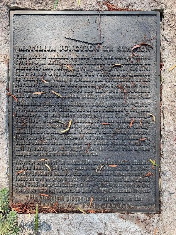 Matilija Junction RR Station Marker image. Click for full size.