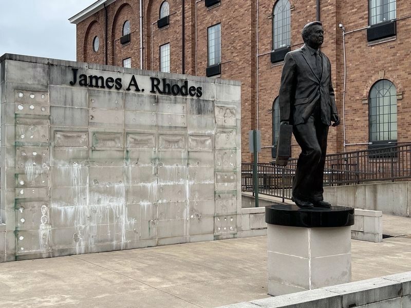 Plaques have been removed from marker. Click for full size. Plaques have been removed from marker image. Click for full size.