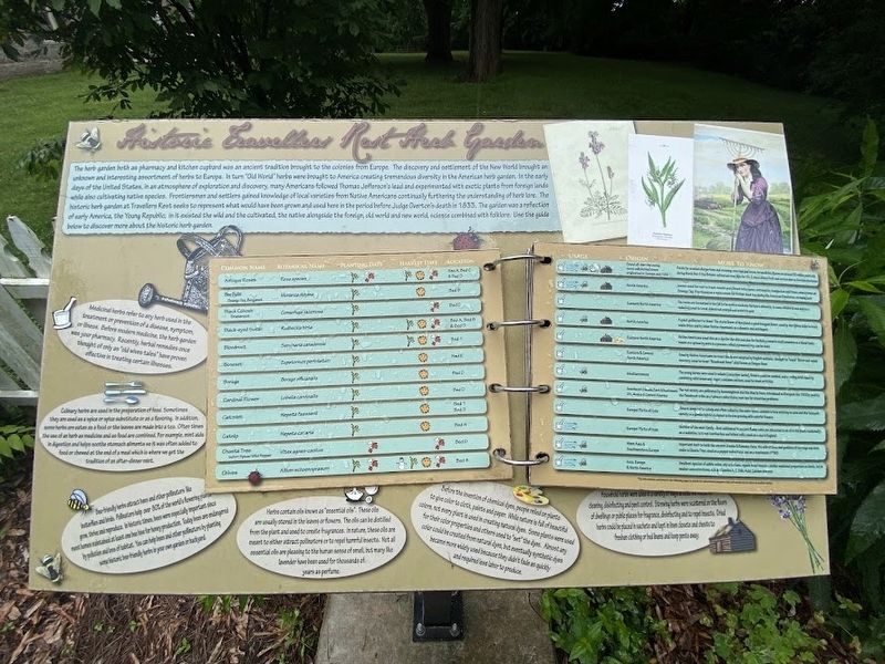 Historic Travellers Rest herb Garden Marker image. Click for full size.