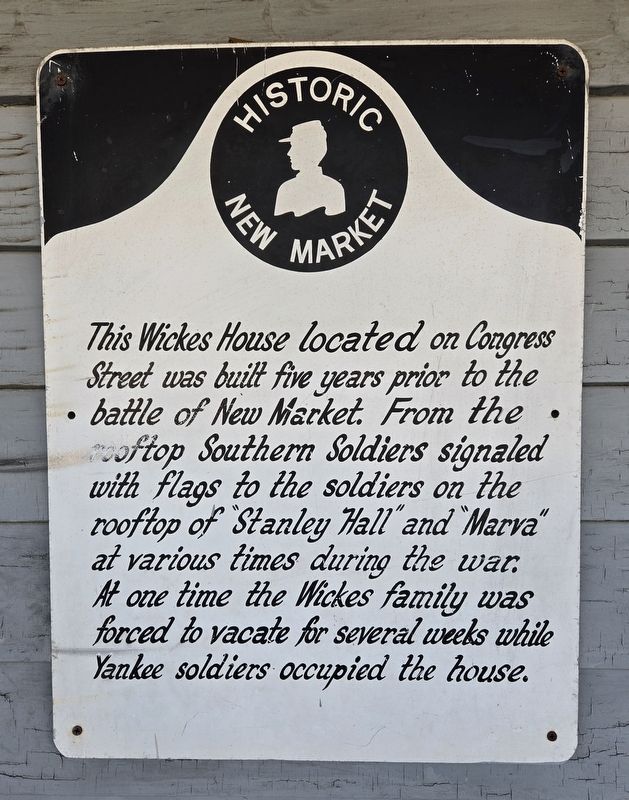 Wickes House Marker image. Click for full size.
