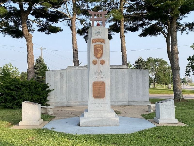 Task Force "Rakkasan" Persian Gulf War Marker (on left of obelisk). Click for full size. Task Force "Rakkasan" Persian Gulf War Marker (on left of obelisk) image. Click for full size.