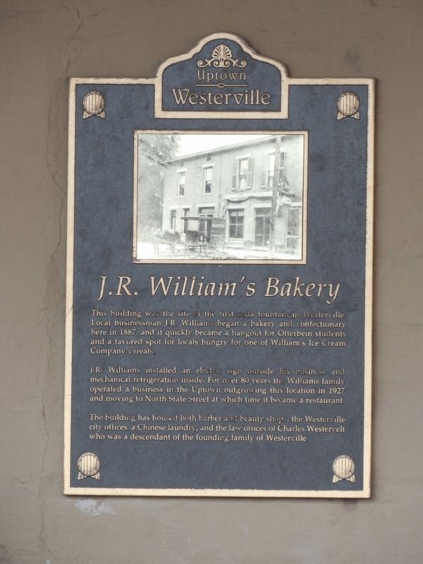 J.R. William's Bakery Marker. Click for full size. J.R. William's Bakery Marker image. Click for full size.