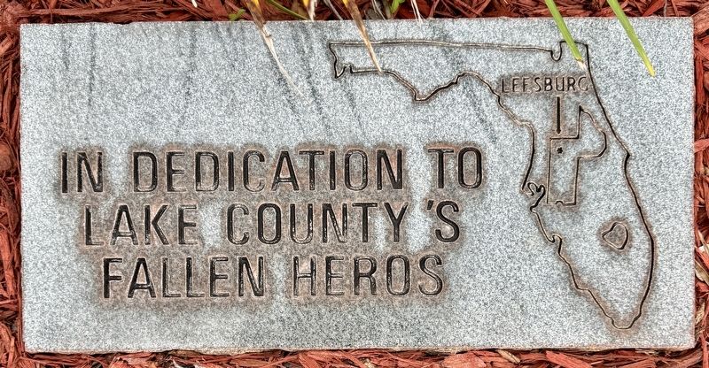 Lake County Fallen Heroes Marker. Click for full size. Lake County Fallen Heroes Marker image. Click for full size.