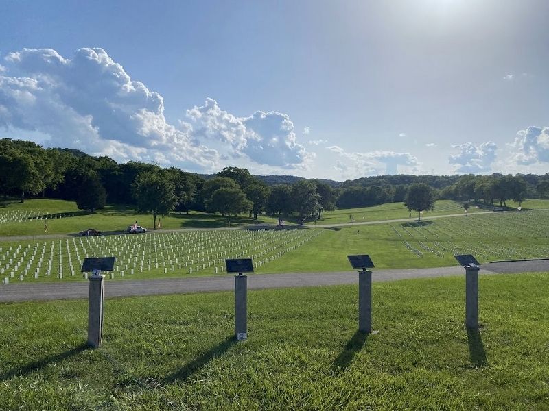 In honor of members of the United States Army that served their country Marker (on far right) image. Click for full size.