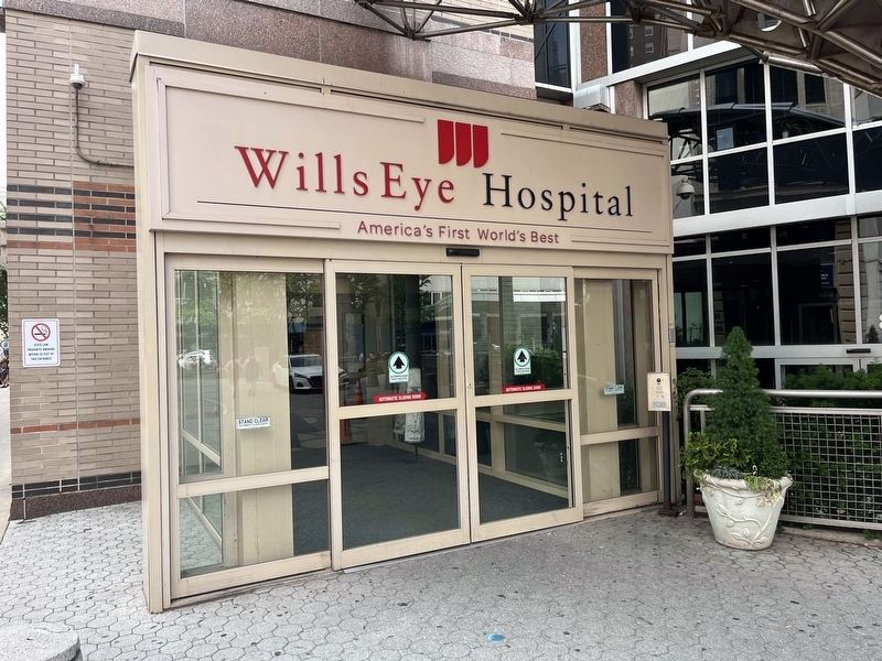 Entrance to Wills Eye Hospital image. Click for full size.