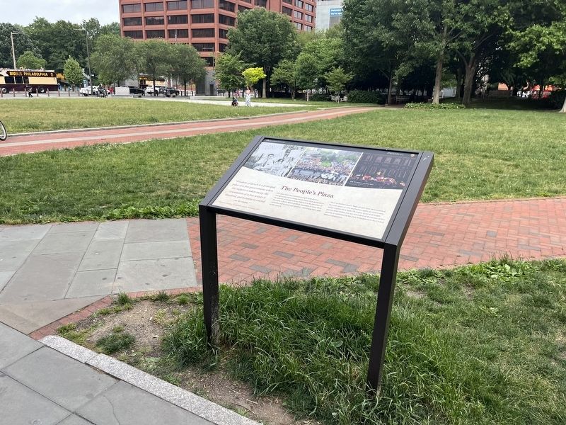 The People's Plaza Marker. Click for full size. The People's Plaza Marker image. Click for full size.