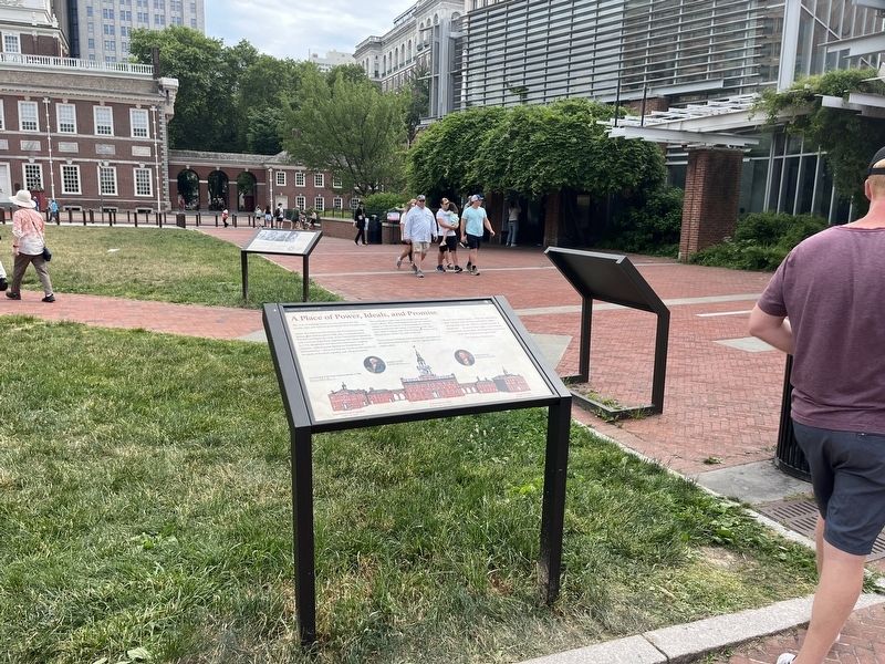 A Place of Power, Ideals, and Promise Marker. Click for full size. A Place of Power, Ideals, and Promise Marker image. Click for full size.