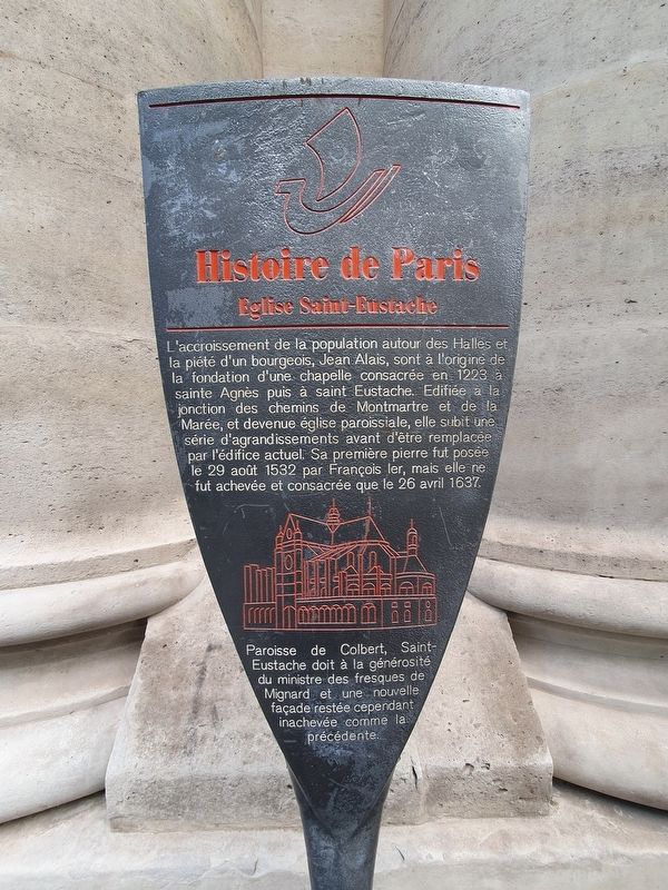 Eglise Saint-Eustache Marker. Click for full size. Eglise Saint-Eustache Marker image. Click for full size.