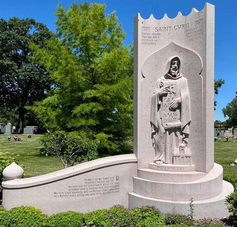 Saint Cyril memorial, Our Lady of Sorrows Cemetery. Click for full size. Saint Cyril memorial, Our Lady of Sorrows Cemetery image. Click for full size.