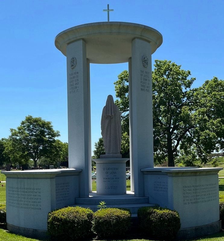 St. Catherine of Siena shrine, rear view image. Click for full size.
