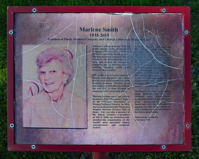 Marlene Smith Marker. Click for full size. Marlene Smith Marker image. Click for full size.