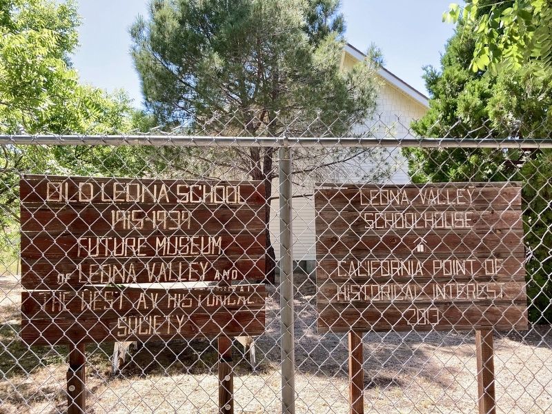 School House and Marker. Click for full size. School House and Marker image. Click for full size.