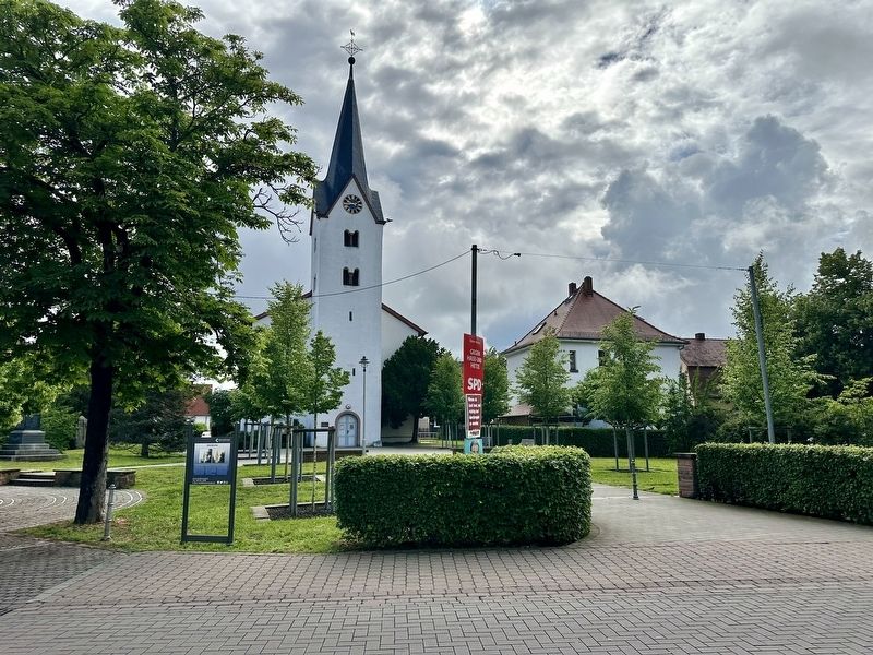 Die Kirche / The Church and Marker image. Click for full size.