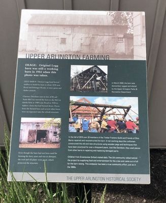 Upper Arlington Farming Marker. Click for full size. Upper Arlington Farming Marker image. Click for full size.