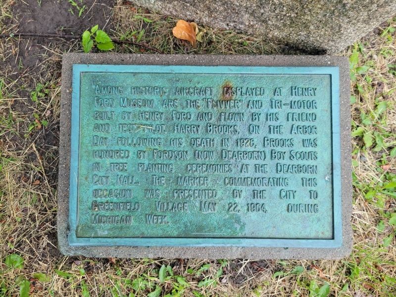 Boy Scout Tribute to Harry Brooks Marker. Click for full size. Boy Scout Tribute to Harry Brooks Marker image. Click for full size.