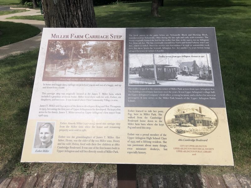 Miller Farm Carriage Step Marker image. Click for full size.