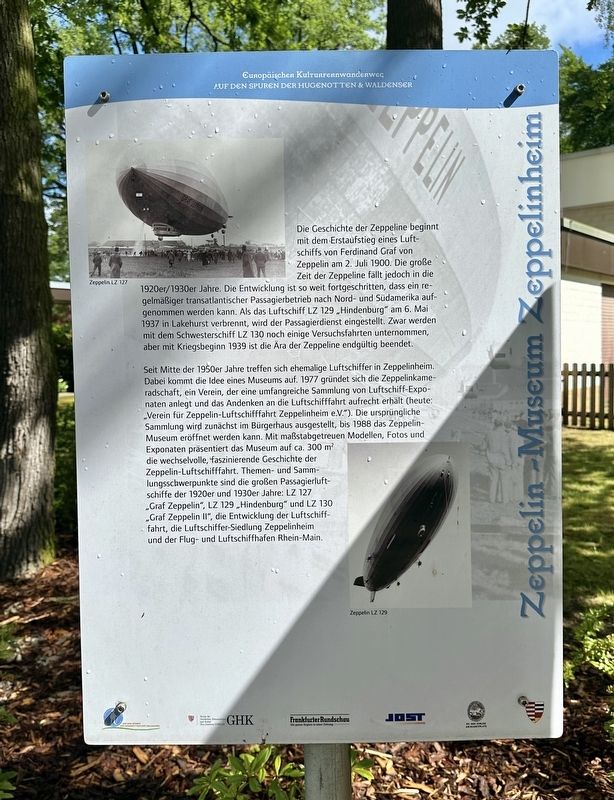 Zeppelin-Museum Zeppelinheim Marker image. Click for full size.