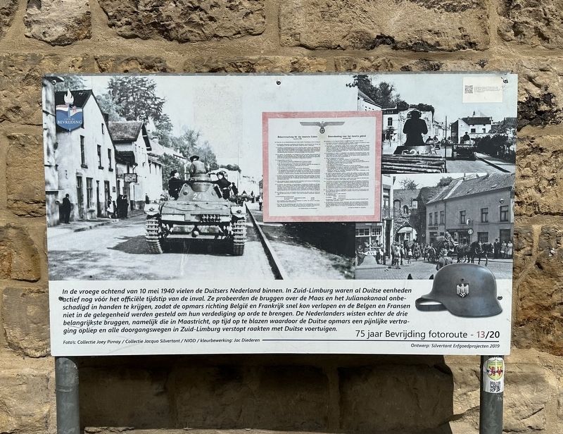 Duitse invasie - May 10, 1940 - German Invasion Marker image. Click for full size.