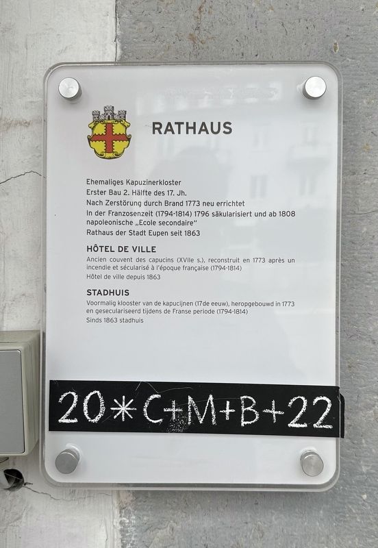 Rathaus / City Hall Marker image. Click for full size.