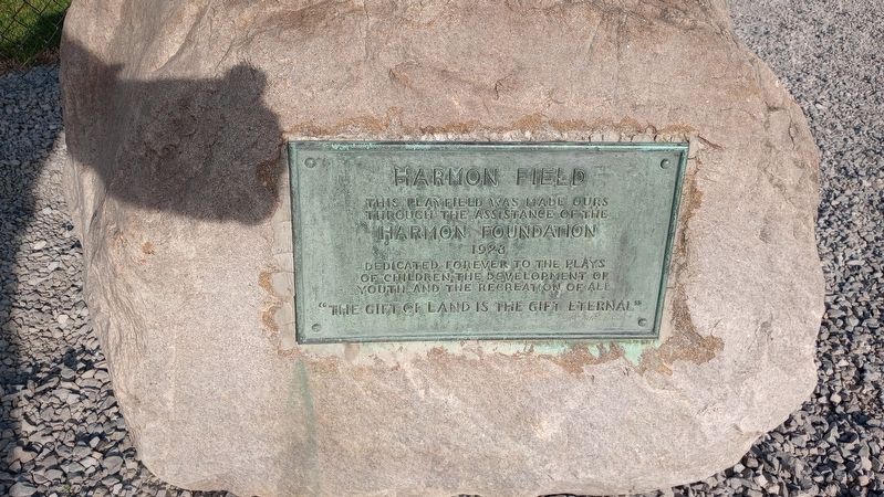 Harmon Field Marker image. Click for full size.