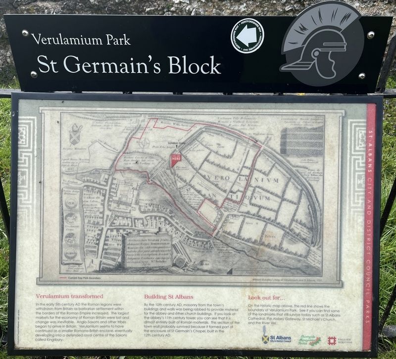 St Germain's Block Marker image. Click for full size.