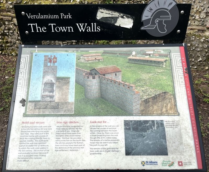 The Town Walls Marker image. Click for full size.