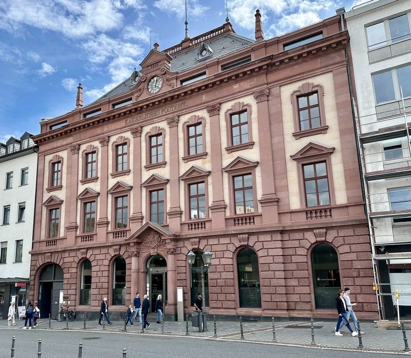 Ehemalige Kaiserliche Post / Former Imperial Post Office and Marker image. Click for full size.