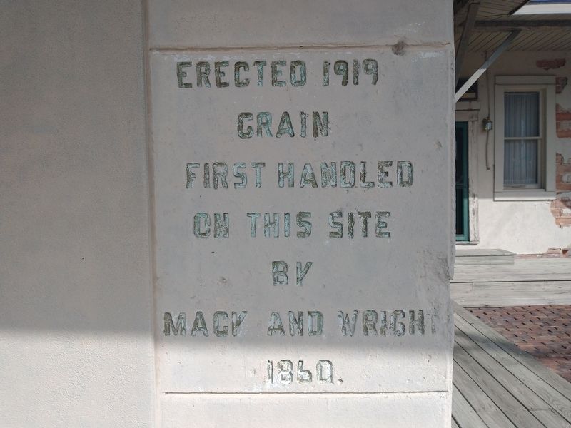Grain First Handled on this Site Marker image. Click for full size.
