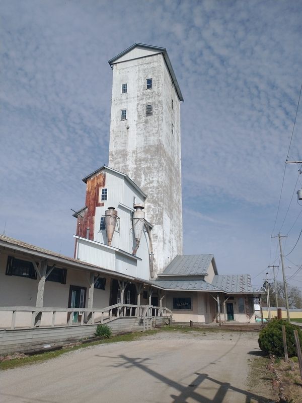 Grain First Handled on this Site Marker image. Click for full size.