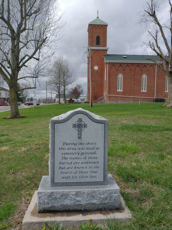 St. Joseph Catholic Church Original Cemetery Grounds Marker. Click for full size. St. Joseph Catholic Church Original Cemetery Grounds Marker image. Click for full size.