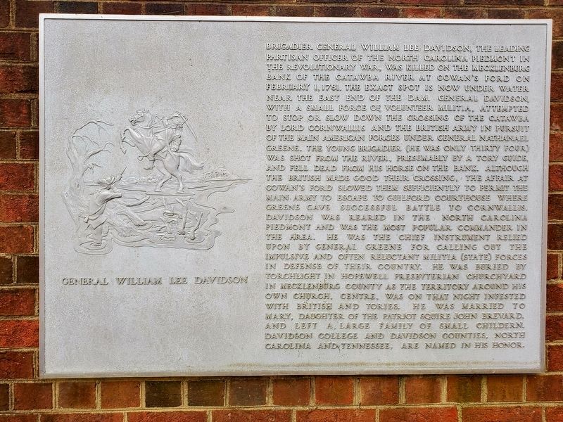 General William Lee Davidson Marker image. Click for full size.