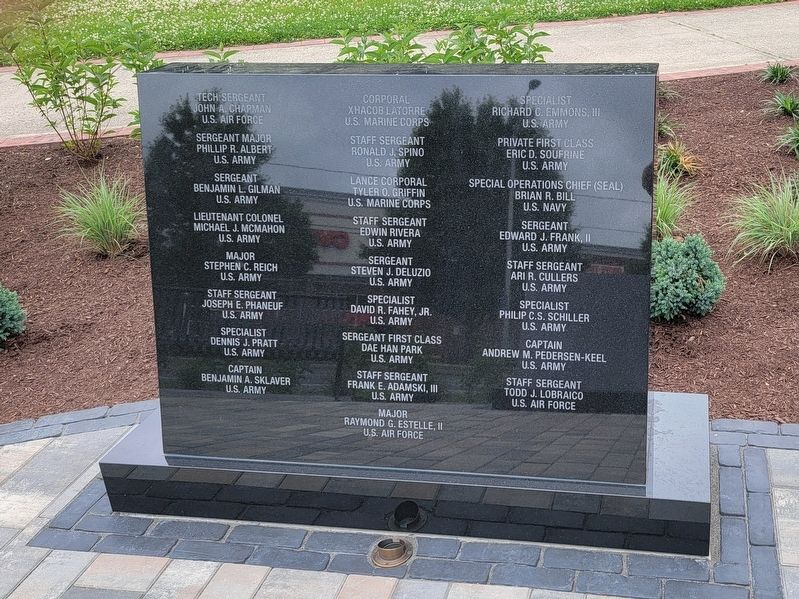 Afghanistan Iraq Veterans War Memorial. Click for full size. Afghanistan Iraq Veterans War Memorial image. Click for full size.
