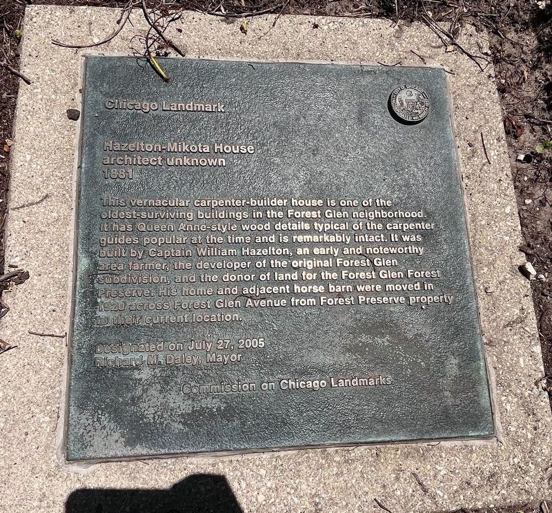 Hazelton-Mikota House Marker image. Click for full size.