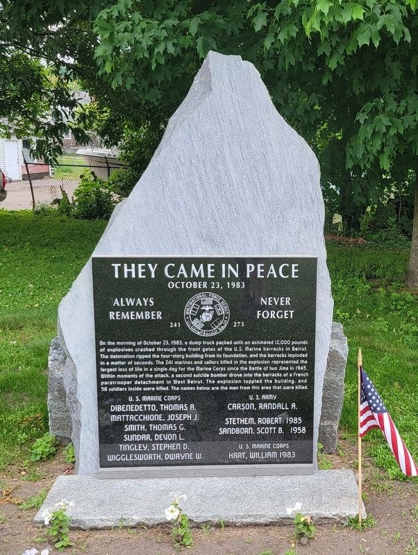 They Came in Peace Marker. Click for full size. They Came in Peace Marker image. Click for full size.