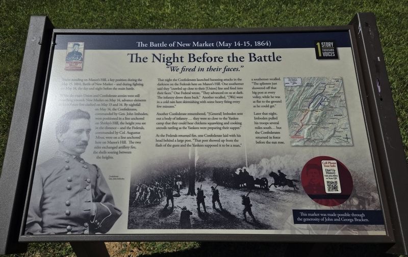The Night Before the Battle Marker image. Click for full size.