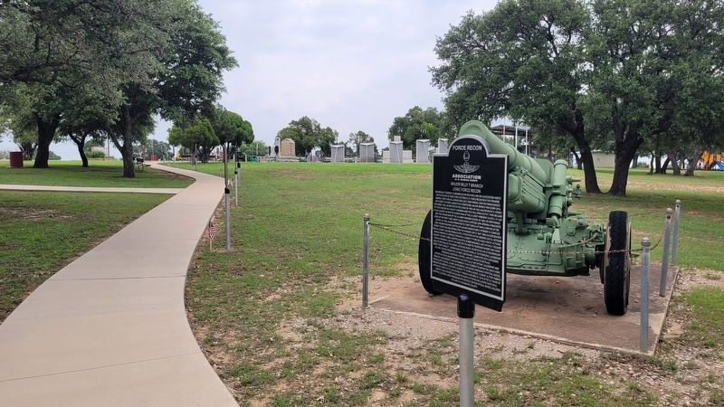 The view of the Major Billy T Branch Marker along the pathway image. Click for full size.
