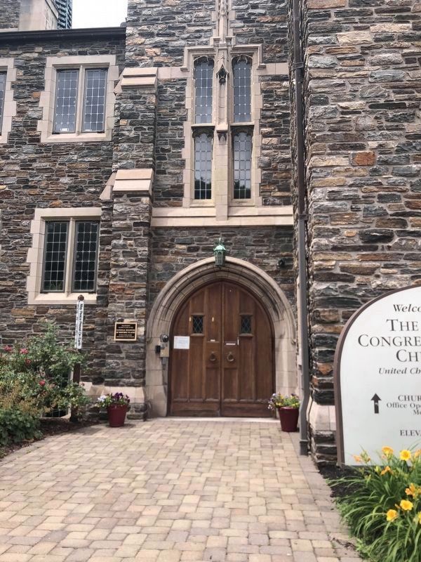 First Congregational Church Marker. Click for full size. First Congregational Church Marker image. Click for full size.