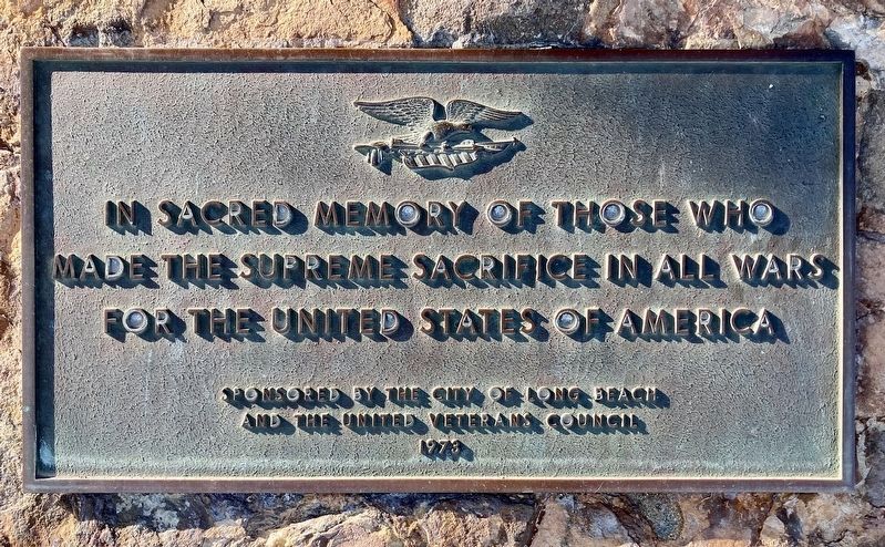 Long Beach Veterans Memorial. Click for full size. Long Beach Veterans Memorial image. Click for full size.
