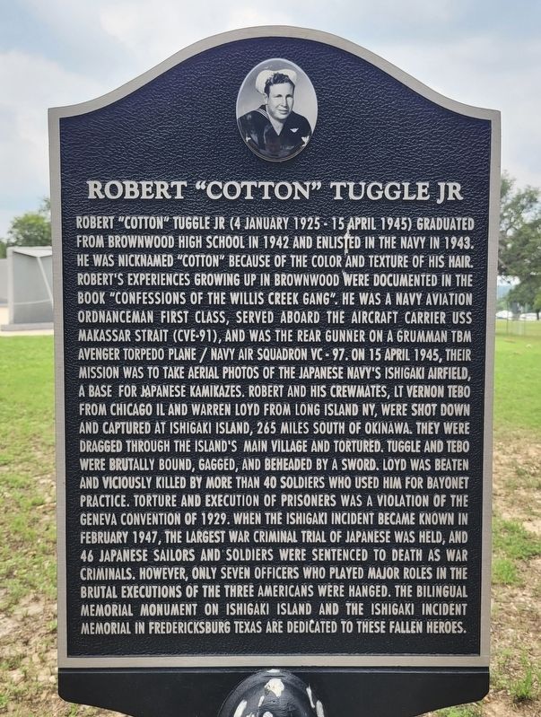 Robert "Cotton� Tuggle Jr Marker image. Click for full size.